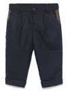 Fendi Canvas Trousers In Blue