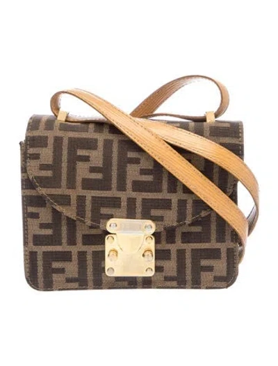 Pre-owned Fendi Canvas Vintage In Brown