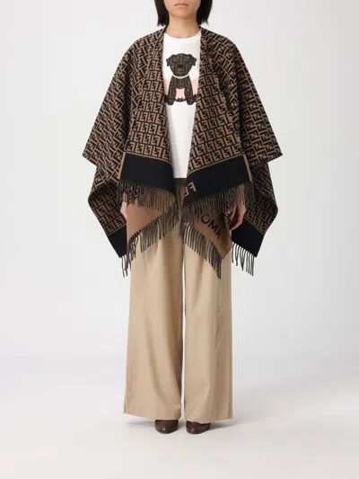 Fendi Cape Woman  In Brown