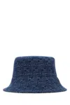 Fendi Cappello Da Pescatore In Denim Ricamato  Uomo