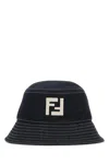 Fendi Ff-motif Denim Bucket Hat