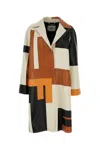 Fendi Soprabito In Nappa Multicolor Donna