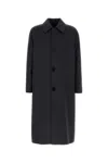 Fendi Cappotto In Misto Lana Antracite Uomo