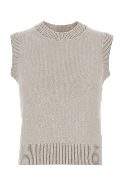 Fendi Cappuccino Cashmere Vest In Neutral
