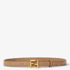 Fendi Adjustable Ff Logo Buckle Belt In Brown