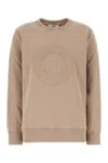 Fendi Felpa Oversize In Cotone Cappuccino  Donna In Beige