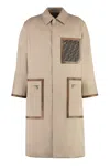 Fendi Cappuccino Cotton Reversible Trench Coat