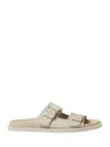 Fendi Cappuccino Leather  Feel Slippers