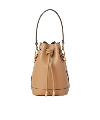 FENDI FENDI MON TRESOR DRAWSTRING MINI BUCKET BAG