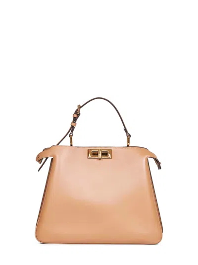 FENDI CAPPUCCINO PEEKABOO SOFT MEDIUM BAG
