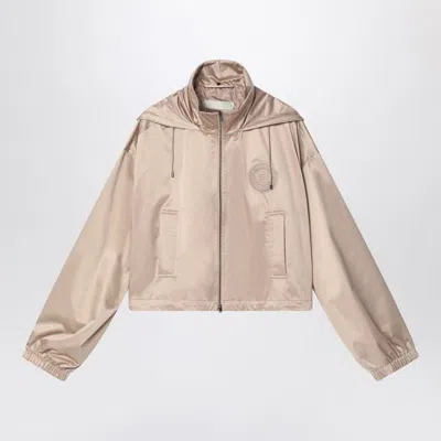 FENDI FENDI CAPPUCCINO POLYESTER WINDBREAKER