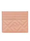 Fendi Women's Ff Diamonds Card Case In Nude & Neutrals