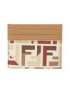 Fendi Card Case In Beige