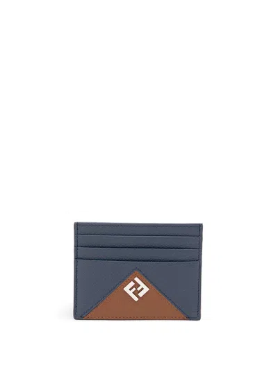 Fendi Card Case In Blue