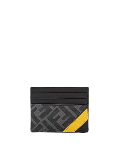 Fendi Card Case  Diagonal In Black