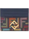 Fendi Cc Case Flat Fabric Blades F Accessories In Blue