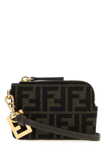 Fendi Card Case Ff Jacqu Acc.o In White