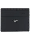 Fendi Logo-lettering Leather Cardholder In Multi