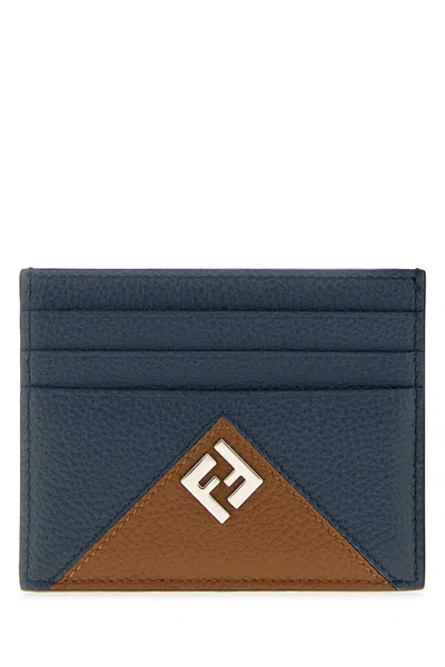 Fendi Card Holder In Blue