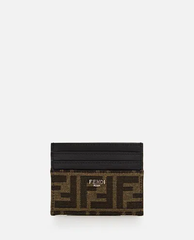Fendi Card Holder In Brown