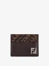 Fendi Card Holder In Brown