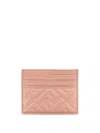 Fendi Rectangular Card Holder In Pink