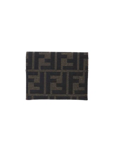 Fendi Cardholder "ff" In Brown