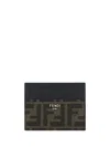 Fendi Men Card Holder In Tbmr/nr/pall
