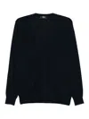 Fendi Ff-embossed Cardigan In Blue