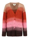 Fendi Gradient Mohair And Wool Oversized Cardigan Clothing In Multi