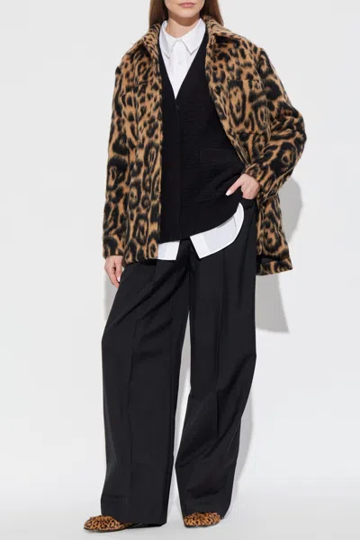 Fendi Cardigan With Pockets In Brown