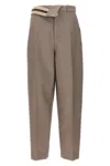 Fendi High-waisted Pleated Front Trousers With Side Pockets