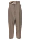 Fendi Mohair And Wool Trousers In Gray