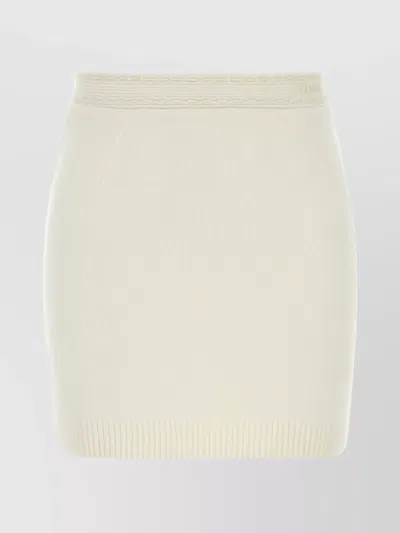 FENDI CASHMERE BLEND MINI SKIRT