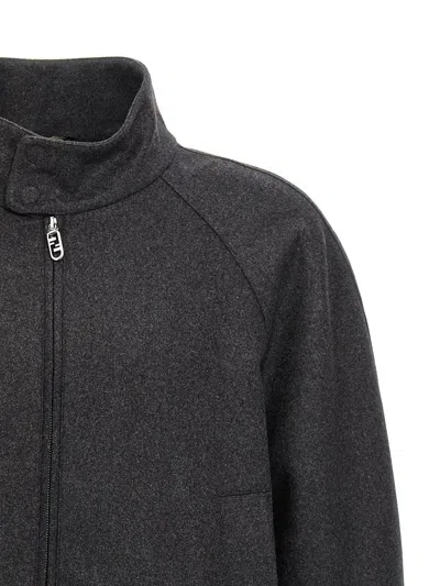 Fendi Cashmere Blouson In Black