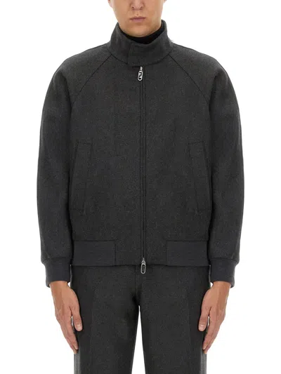 Fendi Cashmere Blouson In Black