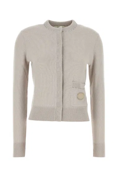 Fendi Cashmere Cardigan For Women In Gray