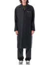 Fendi Single-breasted Cashmere Coat In Peltro Grey