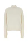 Fendi Maglione In Misto Cashmere Bianco Donna