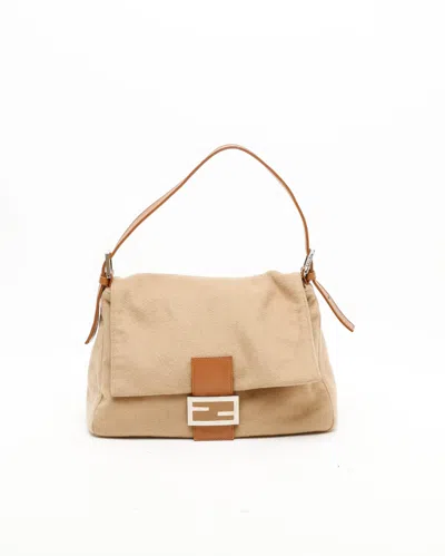 Fendi Cashmere Mama Bag In Brown
