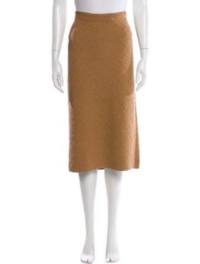 Pre-owned Fendi Cashmere Midi Length Skirt In Multi