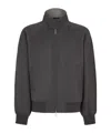 Fendi Men Bomber In Feltro In Gray