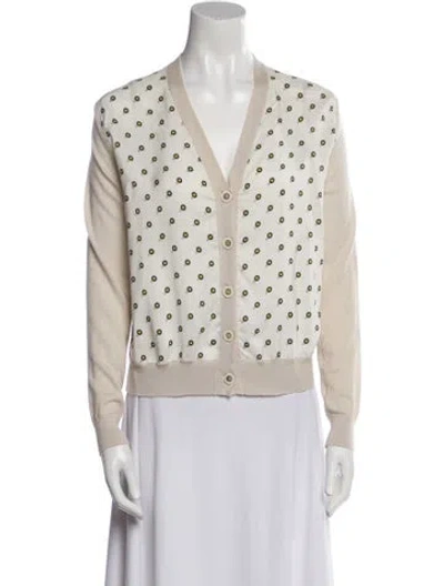 Pre-owned Fendi Cashmere Printed Sweatshirt In Neutral