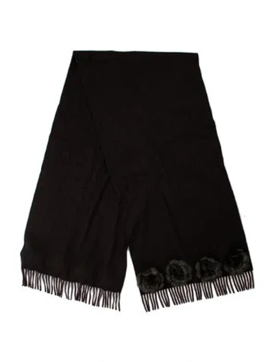 Pre-owned Fendi Cashmere Scarf In Brown