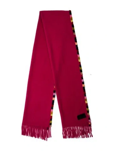 Pre-owned Fendi Cashmere Scarf In Pink