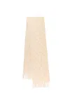 Fendi Women Cashmere Scarf With Ff Motif In Neutral