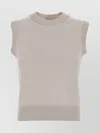 Fendi Cashmere Sleeveless Ribbed Vest
