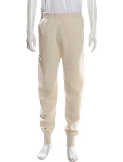 Pre-owned Fendi Cashmere Sweatpants In Neutral