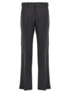 Fendi Straight-leg Tailored Pants In Gray