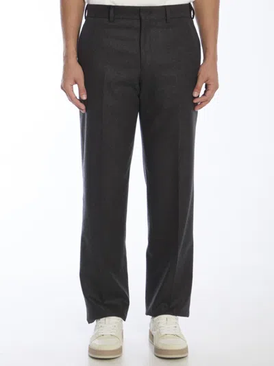 Fendi Pants With Logo In Grey